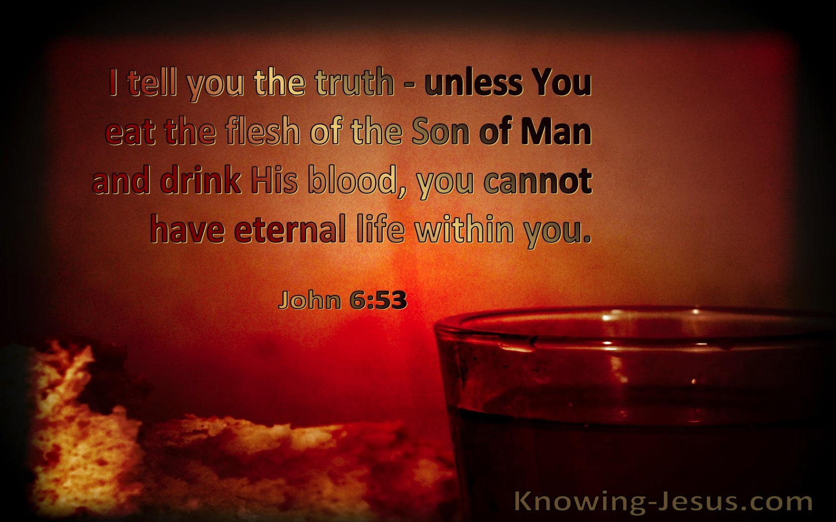 John 6:53 Unless You Eat The Flesh Of The Son Of Man You Cannot Have Eternal Life In You (windows)04:20